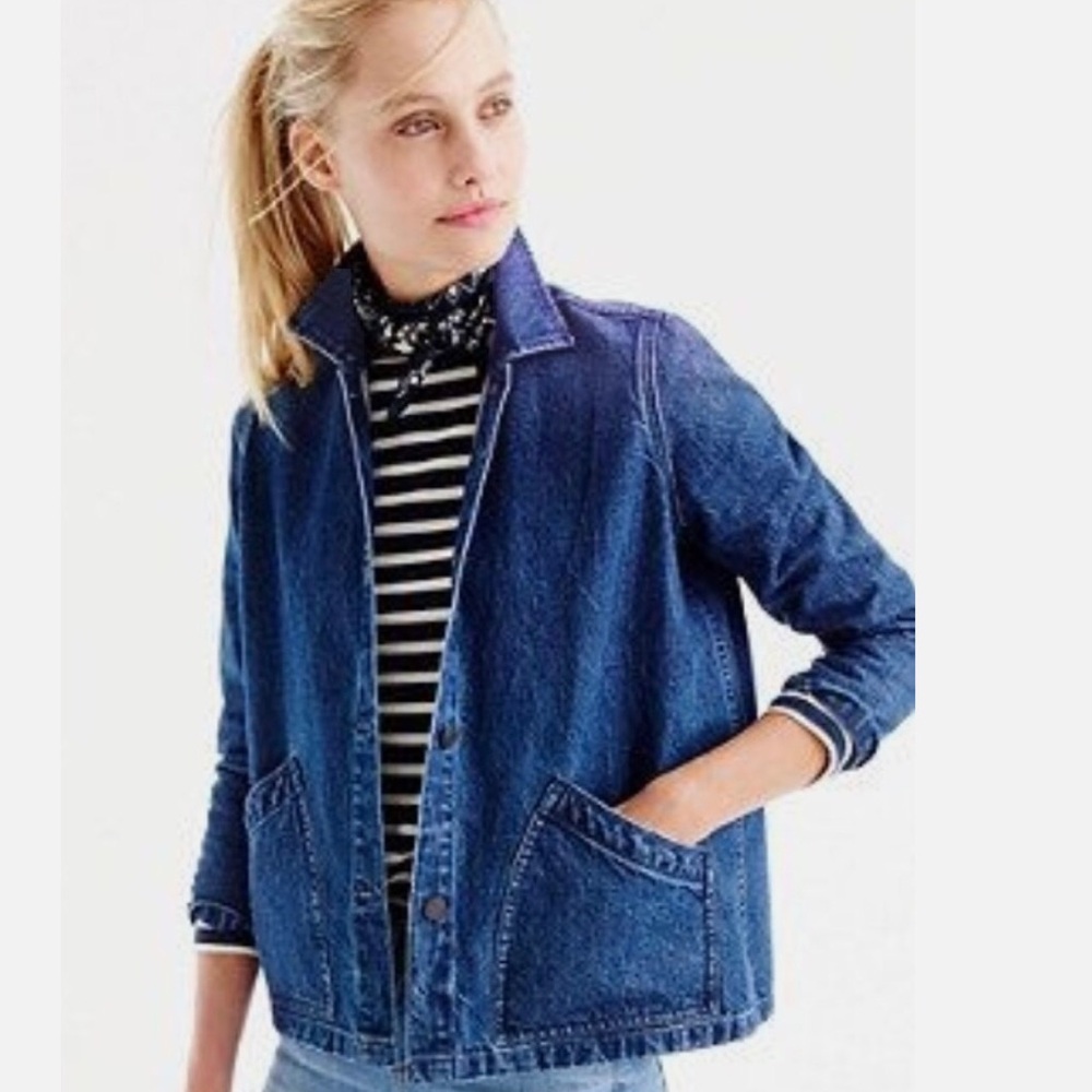 J. Crew Denim Swing Jacket
